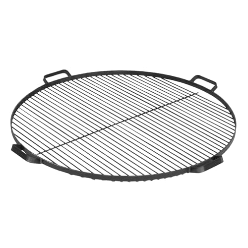 Barbacoa Bene on Fire de 60 cm de diámetro con 4 asas, rejilla de acero estable, 4 kg, resistente al calor, duradera, distribución uniforme del calor para carne, verduras, pescado, accesorios para