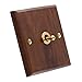 Retro American-Industrial Style Light Switch Socket, Walnut Solid Wood Toggle Light Rocker Switch 1/2 Way Brass Lever, Interior Light Switch ON-Off Plate Decorative Wall Plate(1 Gang)