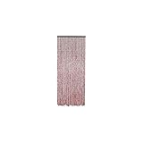 Cortina para puerta con varillas de bambú y perlas de madera