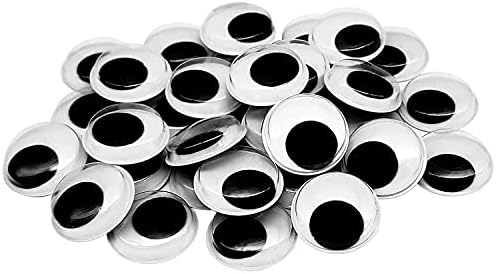 200pcs Wiggle Eyes for Crafts Googly Eyes Self Adhesive 1 Inch Sticky Googly Eyes for Crafts 25MM DIY Decoration Accessories.