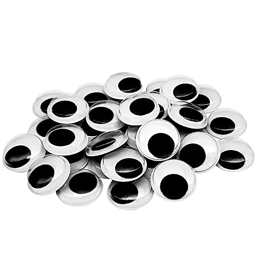 200pcs Wiggle Eyes for Crafts Googly Eyes Self Adhesive 1 Inch Sticky Googly Eyes for Crafts 25MM DIY Decoration Accessories.