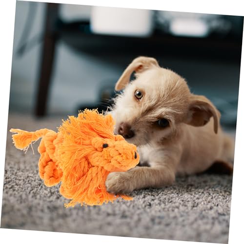 HOMOBABE Lion Shape Pet Molar Toy Interaktives Kauspielzeug Aus Baumwolle Für Welpen Zahnpflege Und Beschäftigung Fördert Gesundes Wachstum Und Spielvergnügen