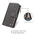 Hynice S8 Plus Wallet case,Galaxy S8 Plus Case PU Leather Detachable Magnetic with 14 Flip Card Holder Removable Slim Back Cover Zipper Pocket Kickstand for Samsung Galaxy S8 Plus (14Card-Black)