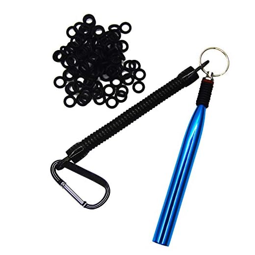 nawaish Wacky Rig Tool and 300 PCS Worm O-Rings,Wacky Ring Tool, Wacky Worm Kit for Senko Stick Soft Baits