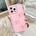 Pajony Cute Cases for iPhone 14 Pro Max, Pink 3D Bowknot Design Soft Shockproof Protective Phone Cover for Girls Women