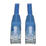 Tripp Lite Cat6 Gigabit Snagless Molded Patch Cable (RJ45 M/M) - Blue, 10-ft.(N201-010-BL)