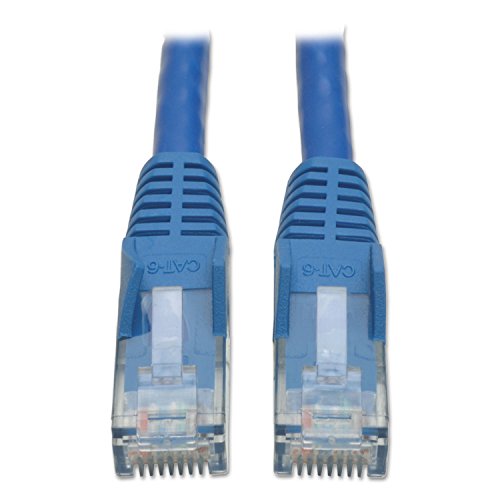 Tripp Lite Cat6 Gigabit Snagless Molded Patch Cable (RJ45 M/M) - Blue, 10-ft.(N201-010-BL)