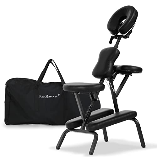 Folding Massage Chair, Portable Therapy Tattoo Chairwith 4 Inches Thickness Sponge,Ergonomic...