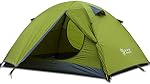 3 Season 2-Person Double Layer Waterproof Dome Backpacking Tent Aluminum Rod Windproof for Camping Hiking Travel Climbing