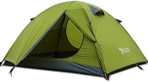 HILLMAN 3-4 Season 2 3 Person Lightweight Backpacking Tent Windproof Camping Tent Awning Family Tent Two Doors Double Layer with Aluminum rods for Outdoor Camping Family Beach Hunting Hiking Travel