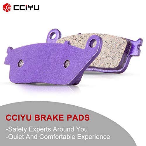 Cciyu Fa196 Brake Pads Fit For Honda 2005-2015, 2014 Indian Chief, 2003-2008 For Kymco Venox, 2013-2015 For Suzuki Boulevard, 1995-2015 Triumph, Front Carbon Fiber Brake Pads #TOP1