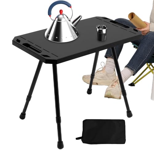 Station de camping pliable et établi utilitaire en métal robuste