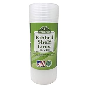 612 Vermont PM140-C Clear Ribbed Shelf Liner