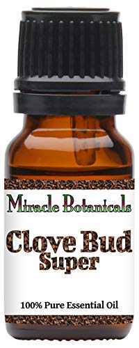 Miracle Botanicals Madagascar Clove Bud Super Essential Oil - 100% Pure Eugenia Caryophyllata - Therapeutic Grade -10ml