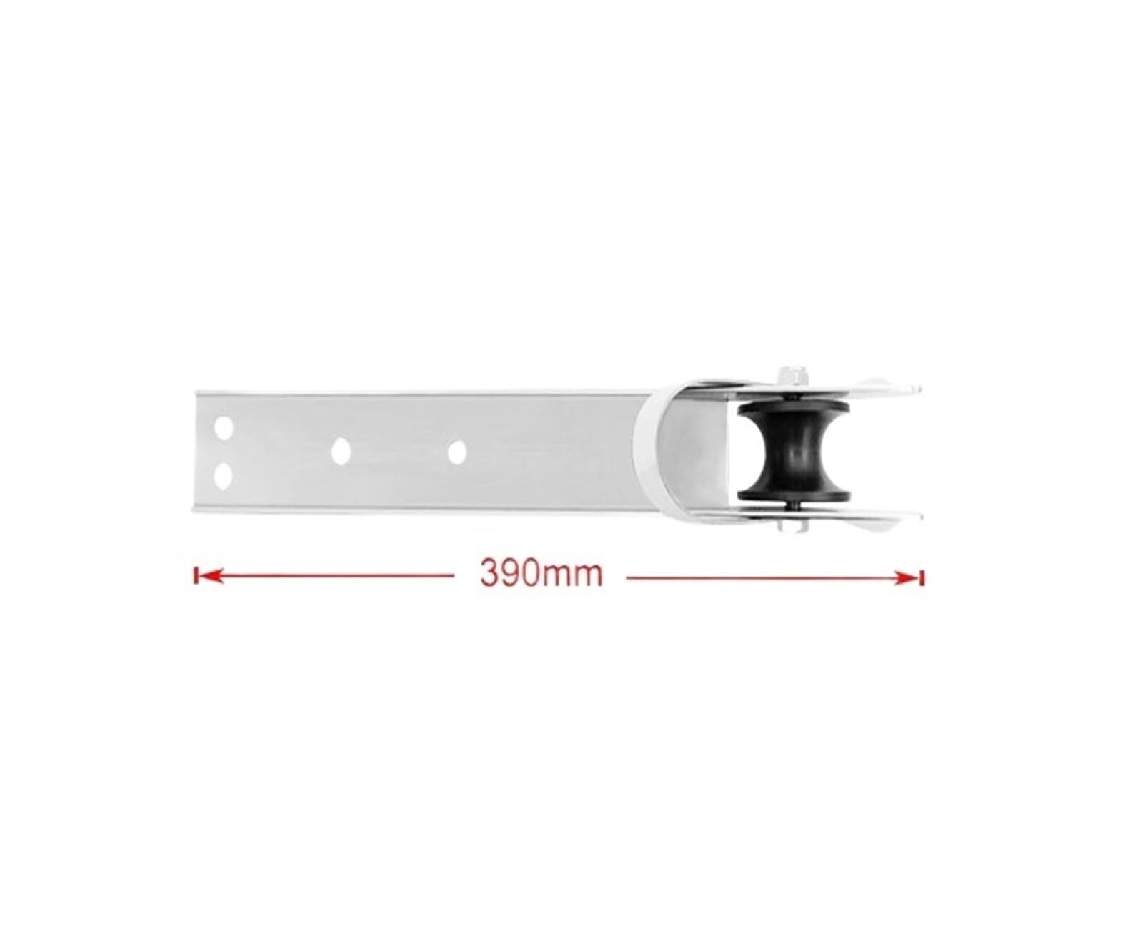 Sprzęt morski, Marine 390mm Stal nierdzewna 316 Wspornik rolki kotwicy dziobowej łodzi Wałek do podnoszenia jachtu z gumowym kołem Stała kotwica Akcesoria do łodzi do łodzi, jachtu, kampera
