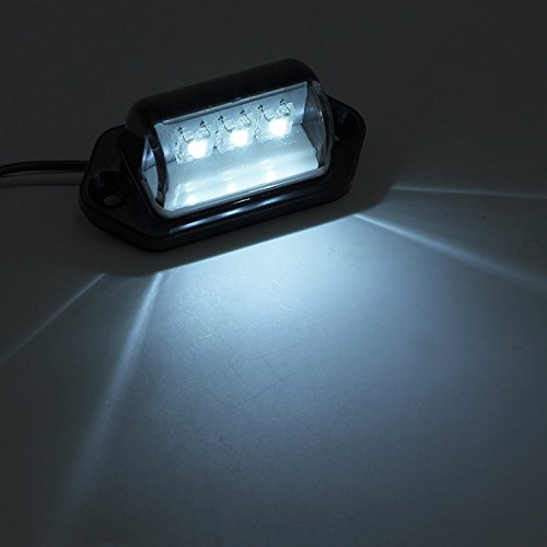 Paio Luce Targa Fanale Posteriore / 4x3 LED Luce