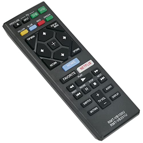 VINABTY RMT-VB100U RMT-VB201U Replacement Remote Control fit for Sony Smart Blu-ray Player BDP-S3700 BDP-S4500 BDP-S5500 BDP-S6500 UBP-X700 BDP-S1500 BDP-S1700 BDP-S2500 BDP-S2900 BDP-S3500 - Image 3