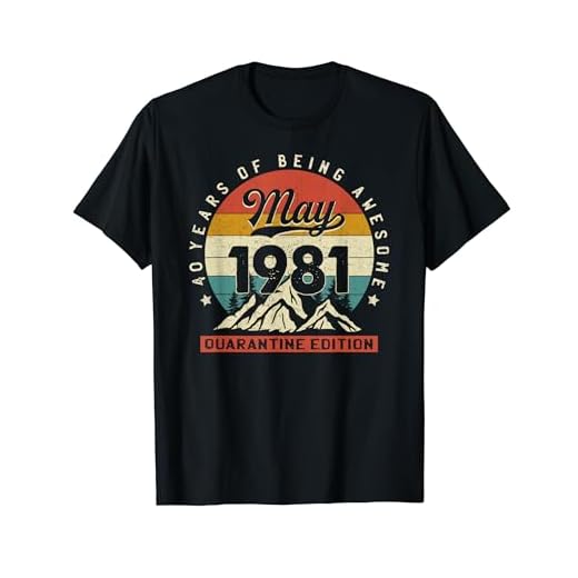 Vintage hecho en Mayo de 1981 40 años cumpleaños Regalos Camiseta