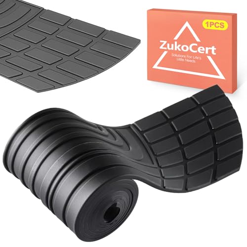 ZukoCert Universal Rubber Bumper Protector – Anti-Scratch Trunk Guard for Cars, SUVs & Trucks (High-Density Rubber, Precise Fit for 2024 Kia NIRO & Corolla Hatchback, Black Finish)