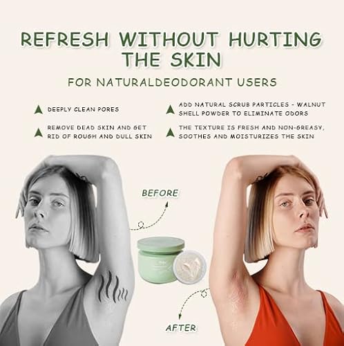 Liillya Body Scrubs For Women Exfoliation With Loofah And Scraping Spoon Walnut Body Scrub, Specially Increase With Niacinamide For Moisturizing, Pore Cleansing And Exfoliating, 8 Oz #TOP3