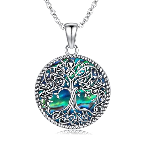 Odinstone Tree of Life Necklace Sterling Silver Pendant for Women | Hypoallergenic Family Tree Necklaces Jewelry for MomWifeGrandmawith Fine Gift Box 182 inch Chain product thumbnail 19