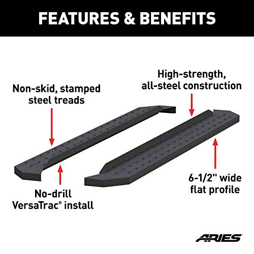 Running Boards Acero Negro 6-1/2" x 75" ARIES miniatura 3