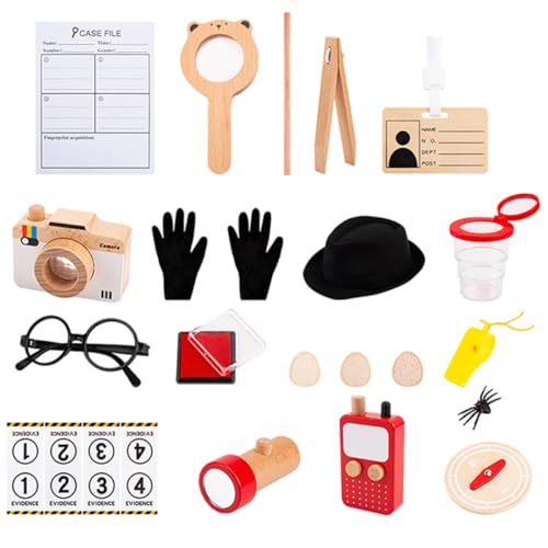 ifundom 1 Juego Disfraz de Detective Kit de Detectives para Kits de Detectives Juguete de Interior para Accesorio de Detective Kit de Rendimiento para Play de fingir Haya