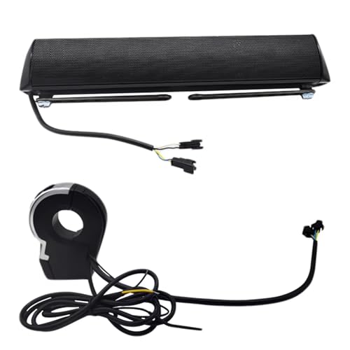 Luobannm Altavoz para Motocicleta de 12 V, Resistente Al Agua, Compatible con para Bluetooth, Radio FM para Moto, Montaje en Manillar, Reproductor de Música MP3, Altavoz Estéreo.