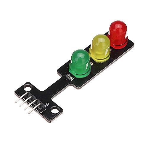 Ardest 5mm LED Traffic Light Module Board for Arduino UNO Raspberry Pi DIY Electronic Projects STEM（Pack of 2）