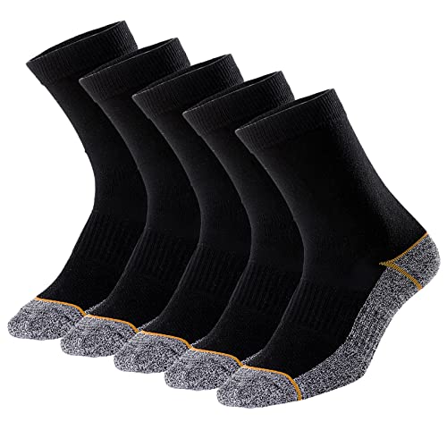 Kodal Copper Infused Crew Socks Business Athletic Moisture Wicking Odor Free Comfortable For All Day Wear (5 Pairs) #TOP8