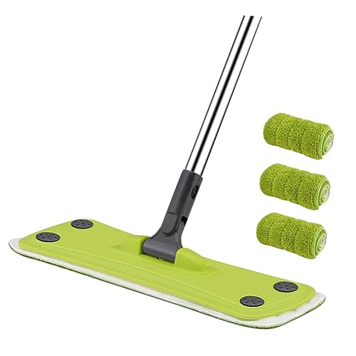 PACKOVE 360grado Trapeador Giratorio De Trapeador De Microfibra Limpieza De Pisos De Madera