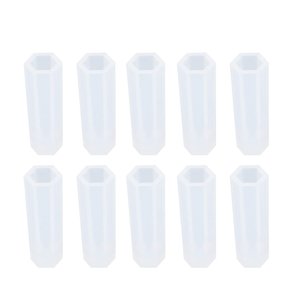 Moules silicone cristal pour bijoux : lot de 10 formes de pointes pour vos créations DIY