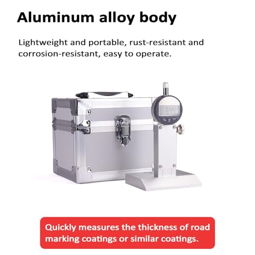 Calibrador digital para grosor de señalización vial, herramienta de medición 0-12 mm/0.01 mm con cambio de unidad para señales de carretera y superficies reflectantes miniatura 5