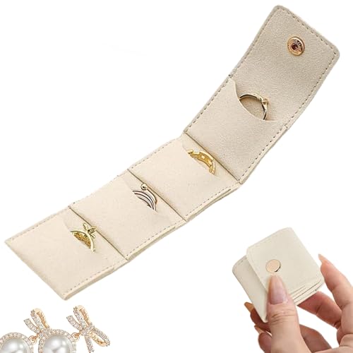 Veeteah Reise Schmuck Organizer, Reiseringhalter, Mit Unterteilungen Falbar Trendig Ohrring Halskette Armband Aufbewahrung Für Geschäftsreisen Strandurlaub