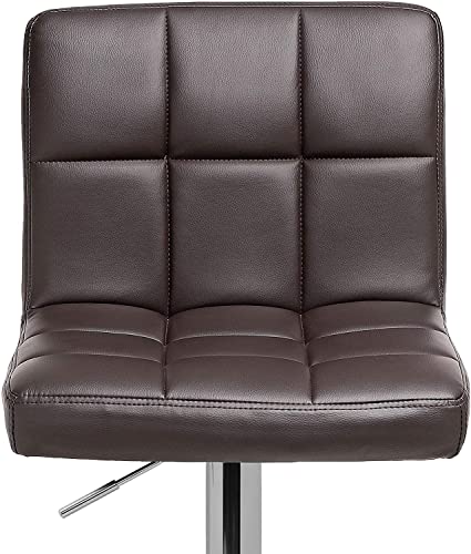 Kit 02 Banquetas Cozinha Americana Gomos Giratória Alta Marrom DU80