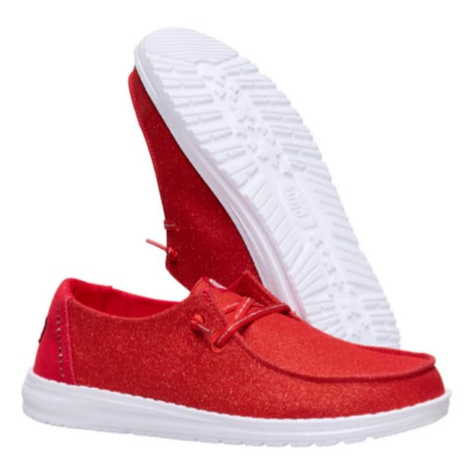 Image of HEYDUDE Women's Wendy Stardust Slip On Loafers | Lightweight Casual Shoes for Travel, Walking & Everyday Style