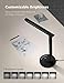 TaoTronics LED Desk Lamp Fast Wireless Charger, 7.5W for iPhone X, Plus, 10W for Galaxy, S9+, S8, S7 & Note 8 and All Qi-Enabled Devices, 5 Lighting Modes, Black
