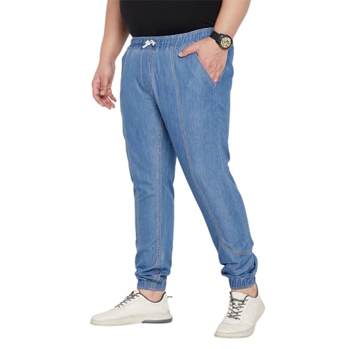 Image of Bigbanana Plus Size Men's Regular Fit Solid Trouser