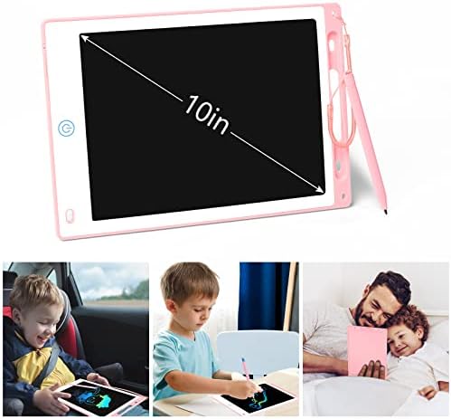 Vicloon LCD Writing Tablet, 10 Inch Colorful Drawing Board Digital eWriter Electronic Graphics Tablet, Kids Doodle & Scribble Boards Handwriting Drawing Pad Lock-Key Learning Writing Board for Kids