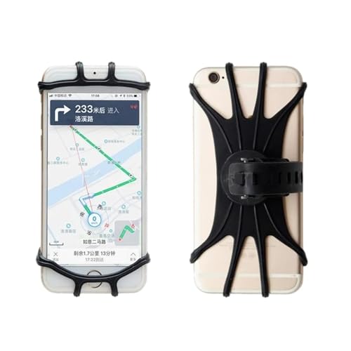 Support de vélo élastique bleu pour fixation téléphone et GPS de randonnée - 3