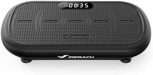 MERACH CV40 Vibrationsplatte mit 13 mm Großer Amplitude | Leistungsstarker 200W Motor, Bluetooth-Lautsprecher, Komfortable Silikonoberfläche, Fernbedienung, Heimtraining