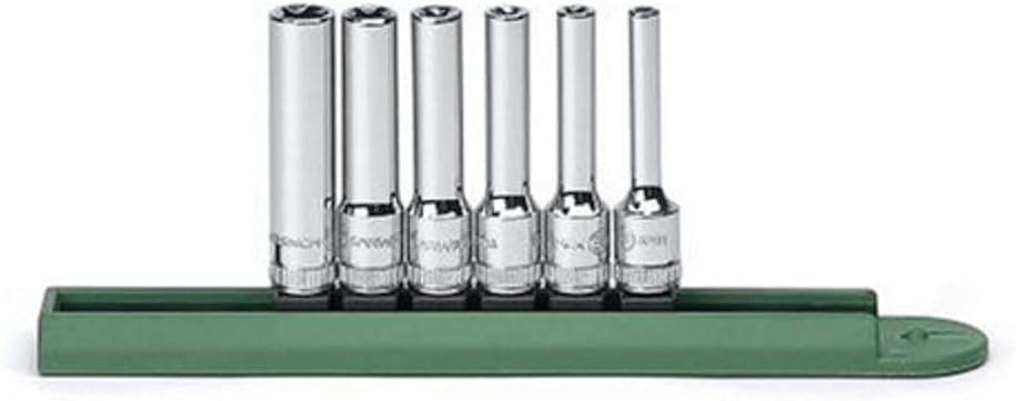 GEARWRENCH 6 Pc. 1/4" Drive Deep External Torx Socket Set - 80322