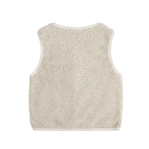 Winter Coats For Toddler Girls Toddler Kids Boys Girls Fuzzy Fall Winter Warm Outerwear Cotton Vest (A-B, 9-10 Years)4