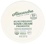 Alexandre Family Farms Organic A2/A2 100% Grass Fed Sour Cream, 8 Oz