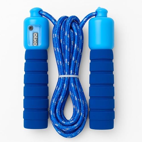 Corda de Pular com Contador Analógico Cabo Ergonômico Material Re...