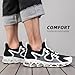 Mens Running Shoes Blade Fashion Sneakers Casual Slip on Tennis Walking Athletic Sport Trainers Zapatillas para Hombre White Black