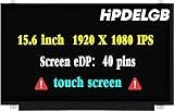 HPDELGB Replacement for Dell Inspiron 15 (7000) 15-7547 15-7548 9F8C8 JTMV8 H1G7K B156HAT01.0 LCD Screen 15.6 inch 40 Pins 60Hz FHD 1920X1080 IPS LCD Screen Display(Only for Touch Version)