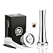 i Cafilas Capsule Filtre de Café Réutilisables, Capsules de Café Rechargeables Compatibles avec machine à café Acier Inoxydable + Tamper à café + Cuillère + Brosse