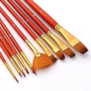 ECLET Art Brush Set for Artists, Painting Brushes Set of 12 Professional Round Pointed Tip Nylon Hair Artist Acrylic Paint Brush for Acrylic/Water Colour/Oil Painting Item 29