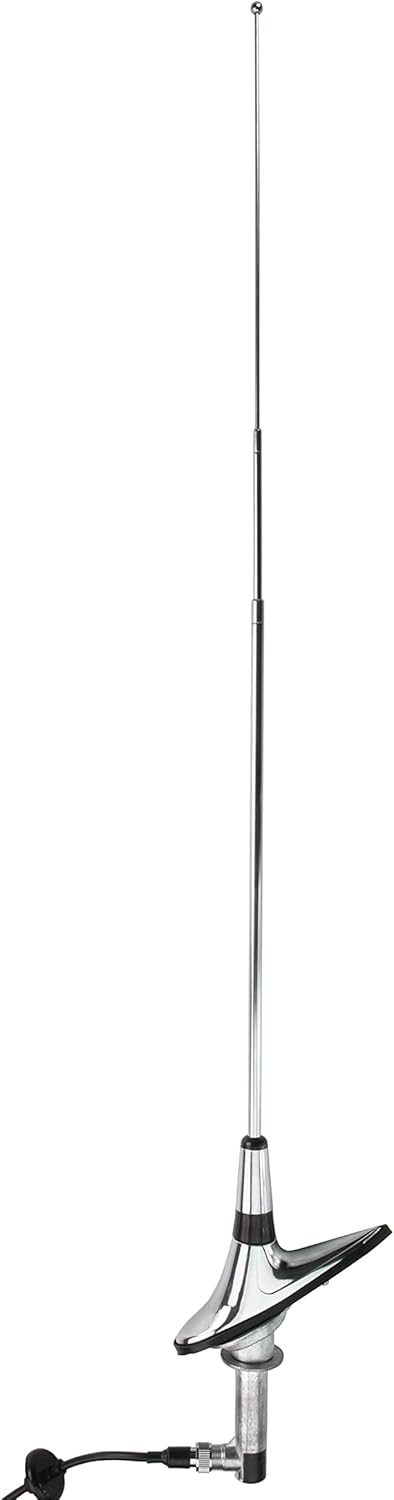 RetroSound SC65-ZB65-CC57-20-R Chrome OE-Style Rear-Mount Replacement Antenna Right for Chevrolet Impala